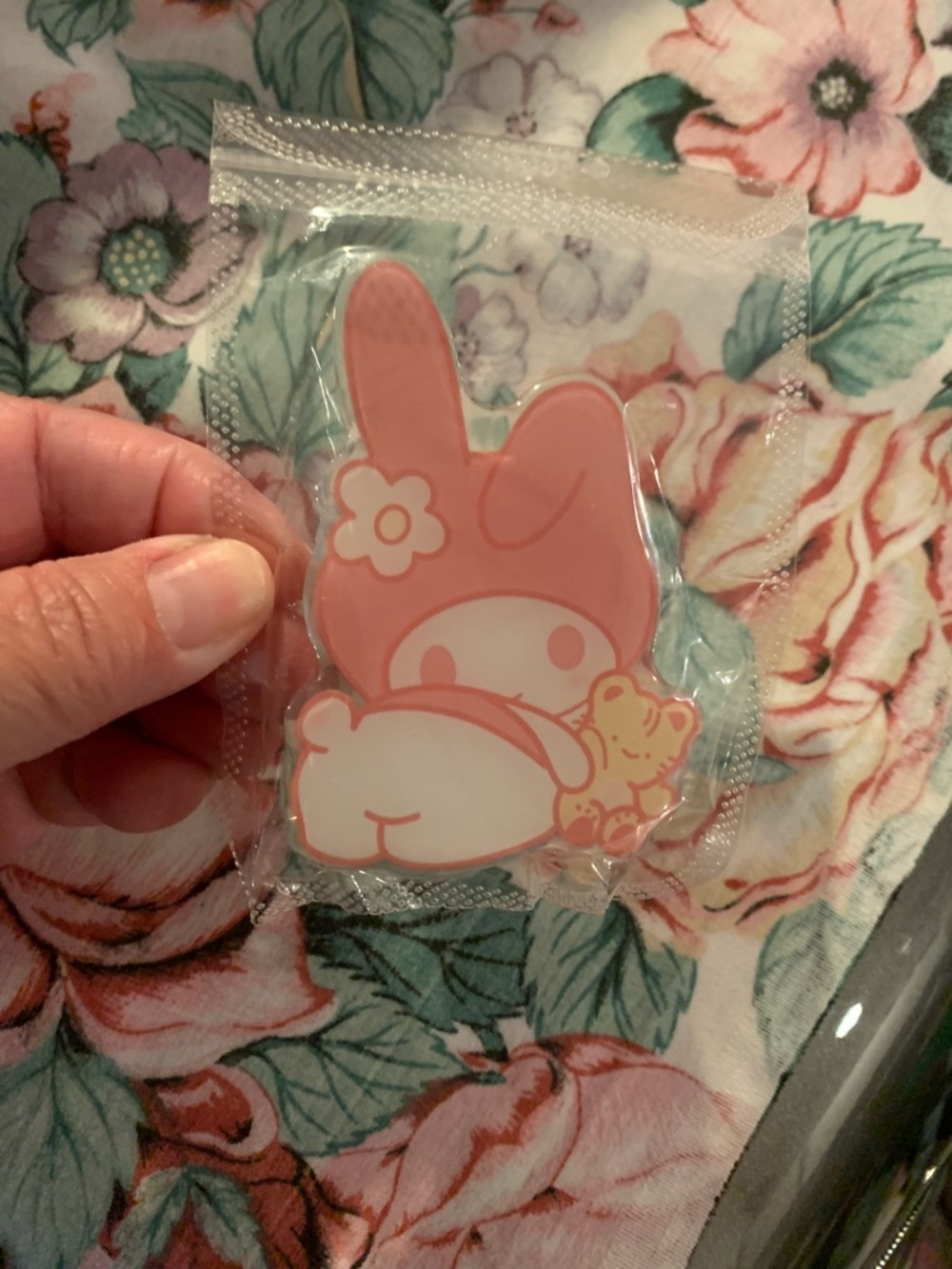 Sanrio My Melody Pink Vinyl Small Cell Phone Holder